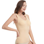 Women's Belly Sculpting Double Layer Tank Top With Built-in Bra