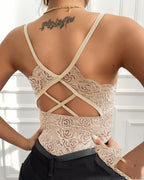 Lace Plus Size Spaghetti Straps Outerwear Vest Women's Slim Fit Inner Wear Bottoming Shirt