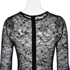 Women's Graceful And Fashionable Lace Up Lace Pattern Jumpsuit