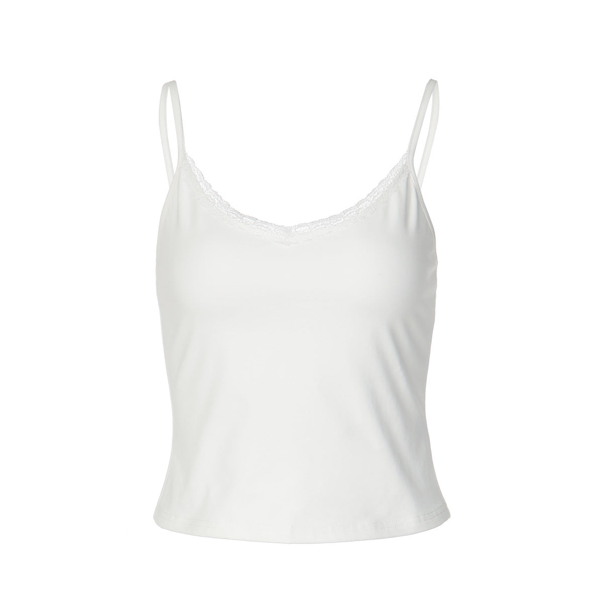 Inner-wear Or Outer-wear Slimming Lace-trimmed Camisole