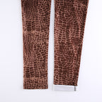 Cutout Snake Print Skinny Hip Lift Jumpsuit