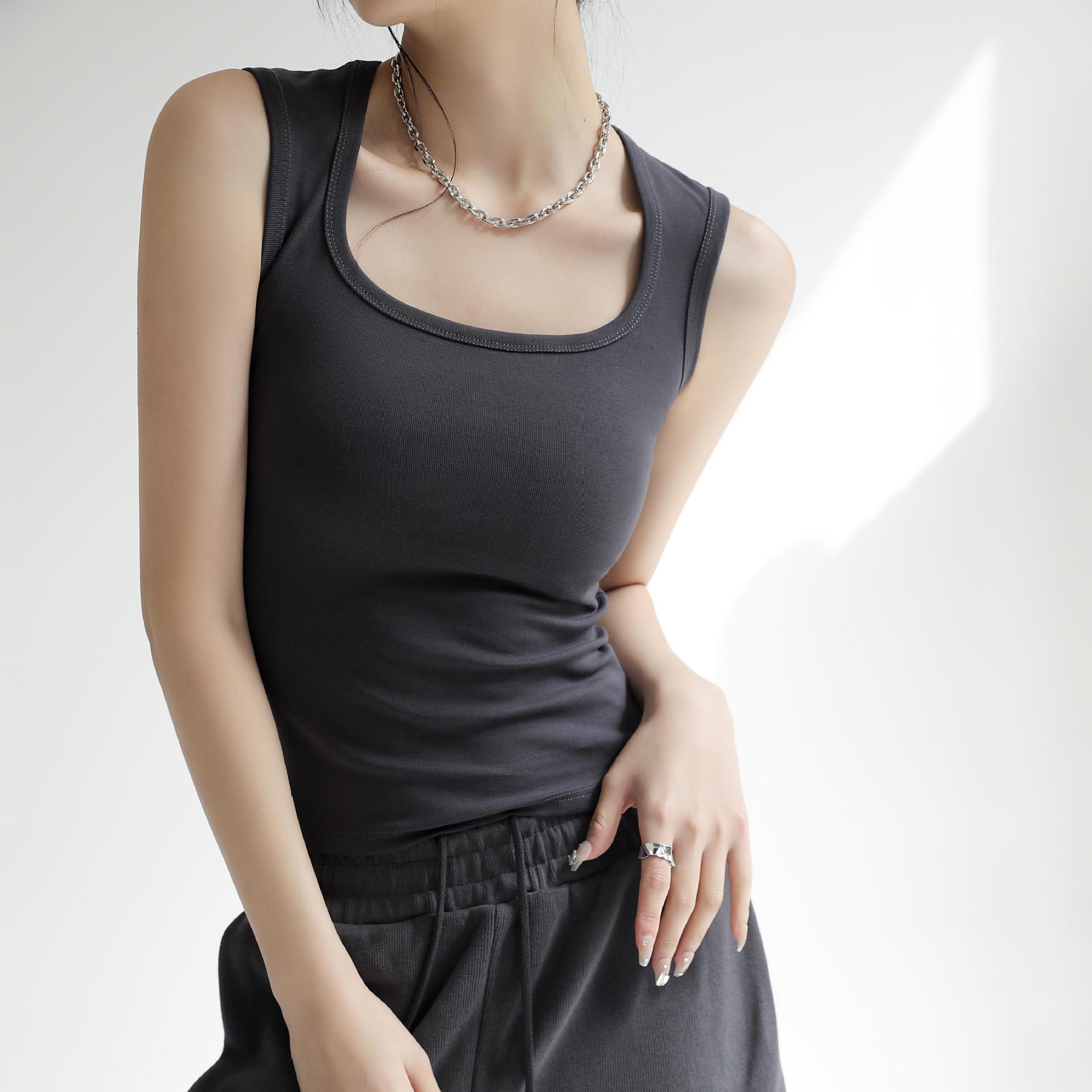 Suit Inner Wear Base Sleeveless Spaghetti Straps Midriff-baring Hot Girl Short Top