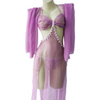 Sexy Ancient Style See-through Hanfu Cos Tang Suit