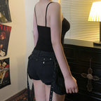 V-neck Camisole With Straps Sexy Low-cut Base Top For A Sassy Chic Look