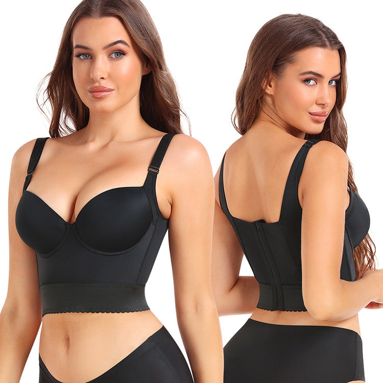 Vest-style Shapewear Back-slimming Plus-size Sports Bra