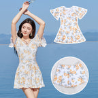 Women's High Waist Slimming Printed Swimsuit