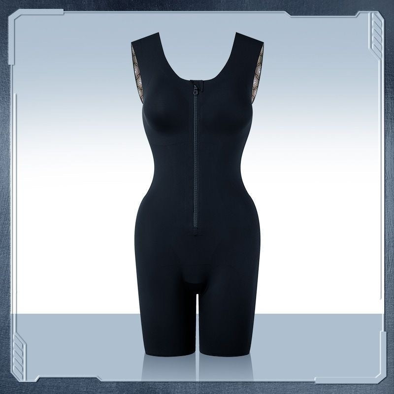 Mermaid Zipper Panel Tummy-Control & Buttock-Lifting Shapewear Pants