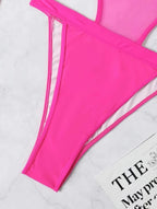 Hot Three Piece Mesh Swimsuit Bikini