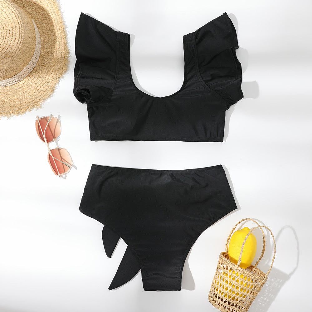 Women's High Waist Women's Split Swimsuit