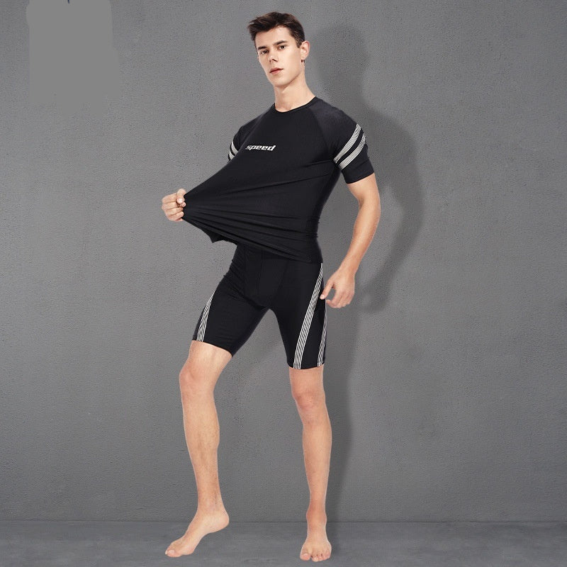 Men's Split Training Swimming Trunks Swimsuit Suit