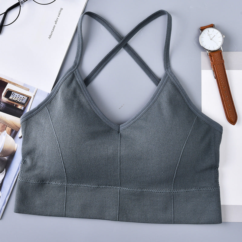 Large U Beauty Back Cross Sling Underwear Ladies Belt Chest Pad Anti-wardrobe Malfunction Base One-piece Tube Top Wrapped Chest For Women