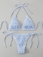 Women's Fashion Simple Split Bikini Swimsuit