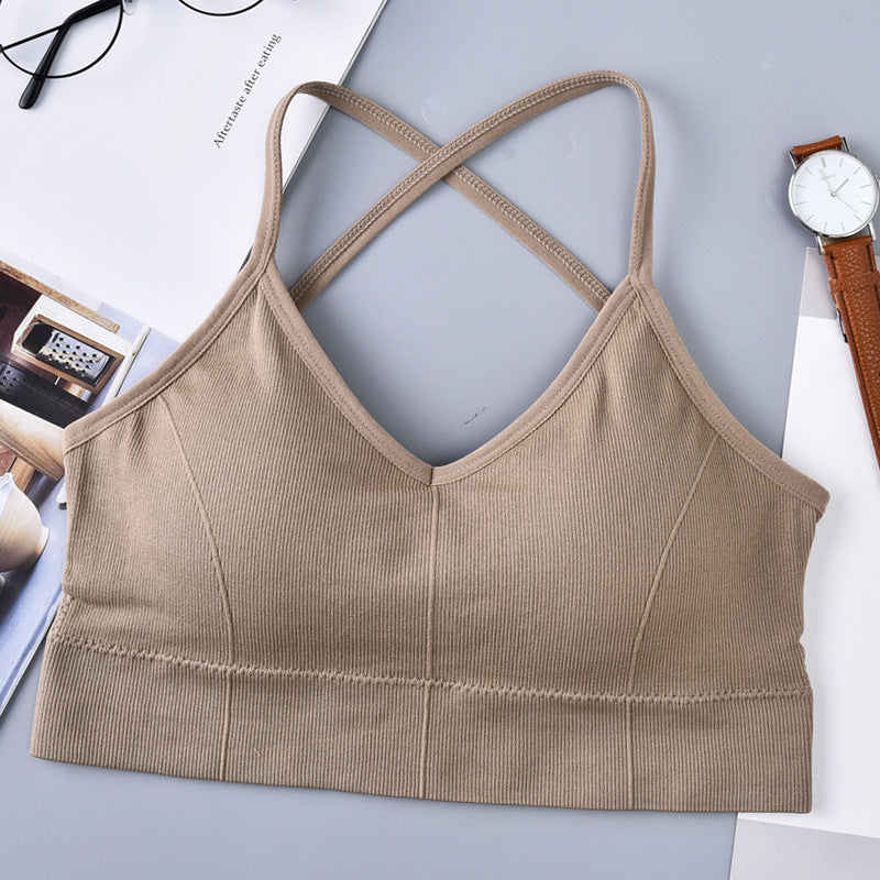 Large U Beauty Back Cross Sling Underwear Ladies Belt Chest Pad Anti-wardrobe Malfunction Base One-piece Tube Top Wrapped Chest For Women