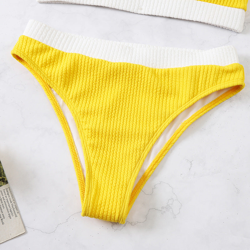 Women's Color Matching Bikini Swimsuit