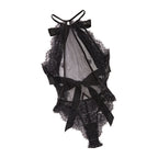 Joint Halter Strap See-through Jumpsuit