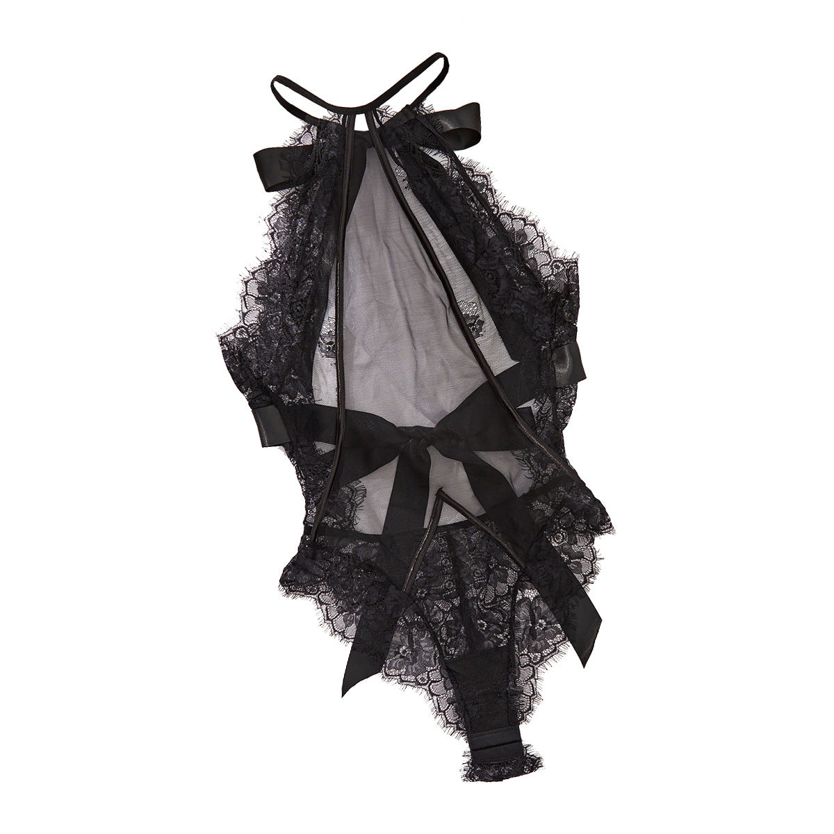 Joint Halter Strap See-through Jumpsuit