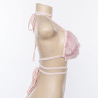 Women's Solid Color Plus Velvet Base Tube Top