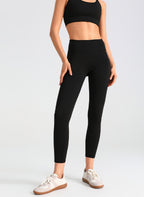 Mesh Side-pocket Stretchy Athletic Leggings