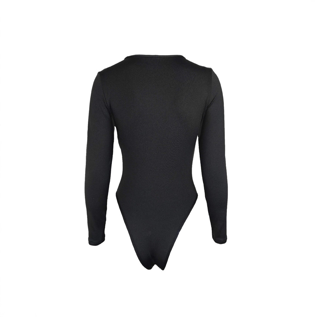 Women's Long Sleeved Zipper Slim Fitting Jumpsuit