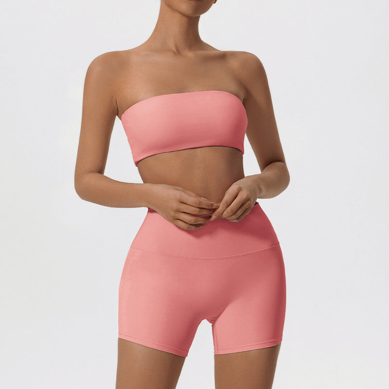 Tube Top High Elastic Breathability Comfortable Sports Yoga Inner Wear Hot Girl