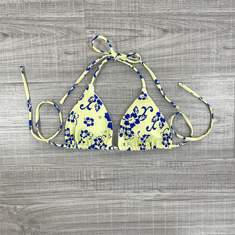 Sexy Print Bikini Women's Fission Swimsuit