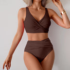 Sexy Split Swimsuit High Waist Swimsuit Outfit Bikini