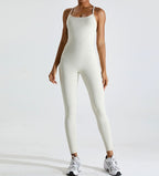 Fitness Sports Suit Women's Slim And Sexy Back Jumpsuit