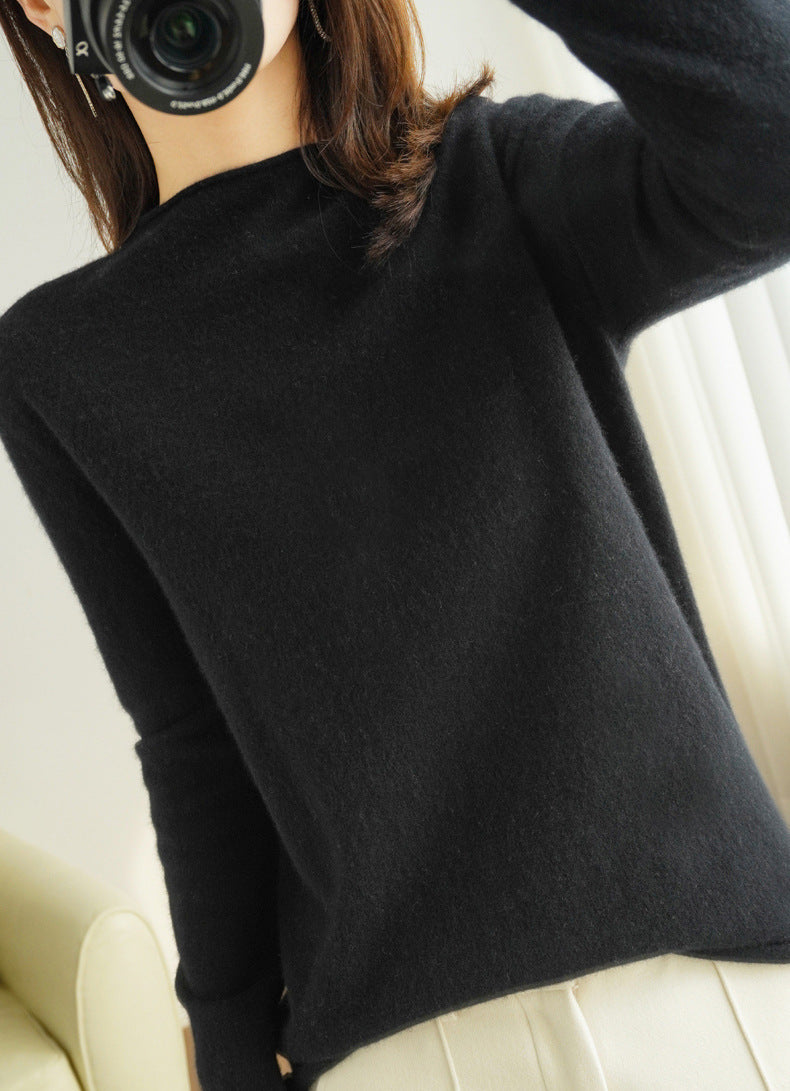 Women's Pullover Sweater Inner Wear Thickened Wool Base Shirt
