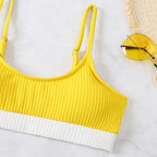 Women's Color Matching Bikini Swimsuit
