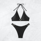 Women's Bikini Swimsuit Tied V-neck