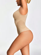 Women's Tank Top Shapewear Bodysuit - Tummy Waist Back Control With Butt-Lift Sheer Back