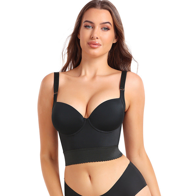 Vest-style Shapewear Back-slimming Plus-size Sports Bra