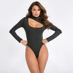 Women's Long-sleeved Jumpsuit Sexy Hollow Jumpsuit