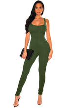Women's Casual Exercise Sleeveless Jumpsuit