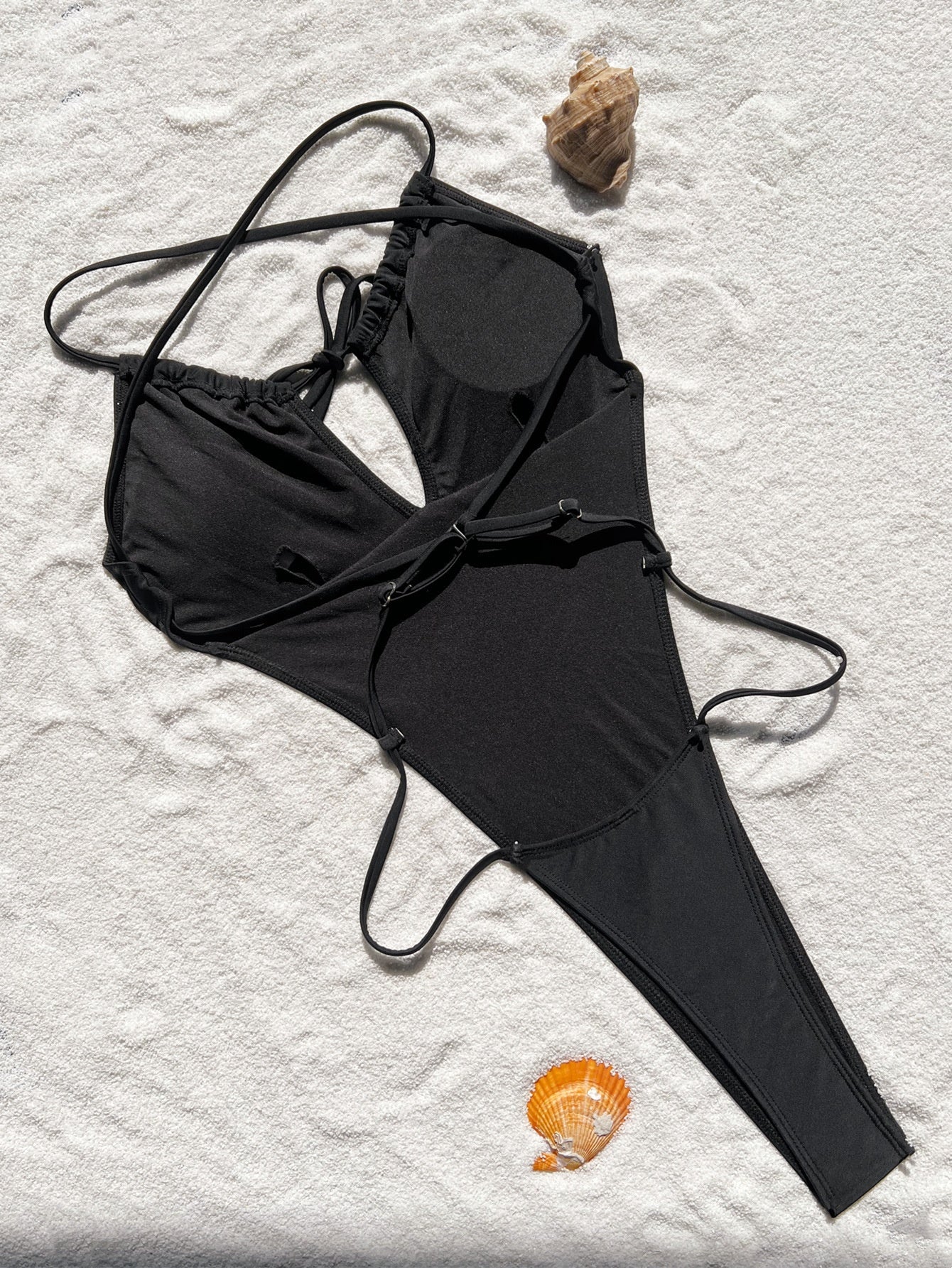 Pure Color Bikini European And American Swimsuit