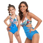 Parent-child Midriff Outfit One Piece Swimsuit