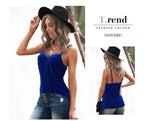 Velvet Spaghetti Straps Base Vest Inner Match Loose Lace Camisole Top