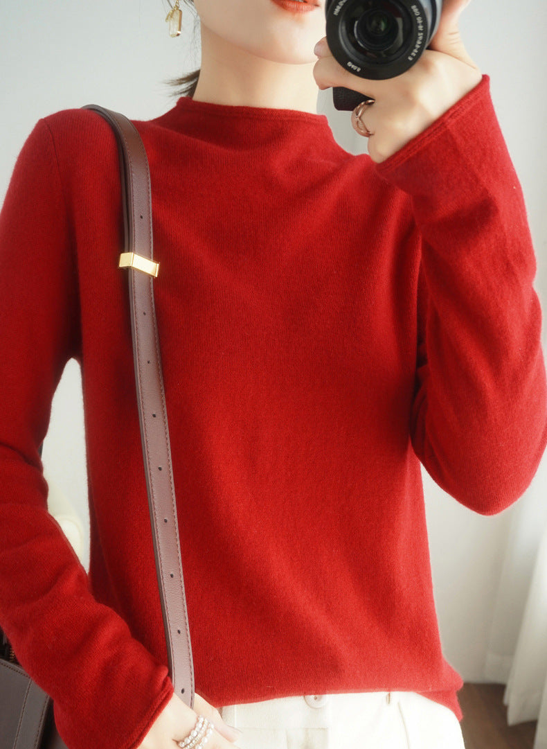 Women's Pullover Sweater Inner Wear Thickened Wool Base Shirt