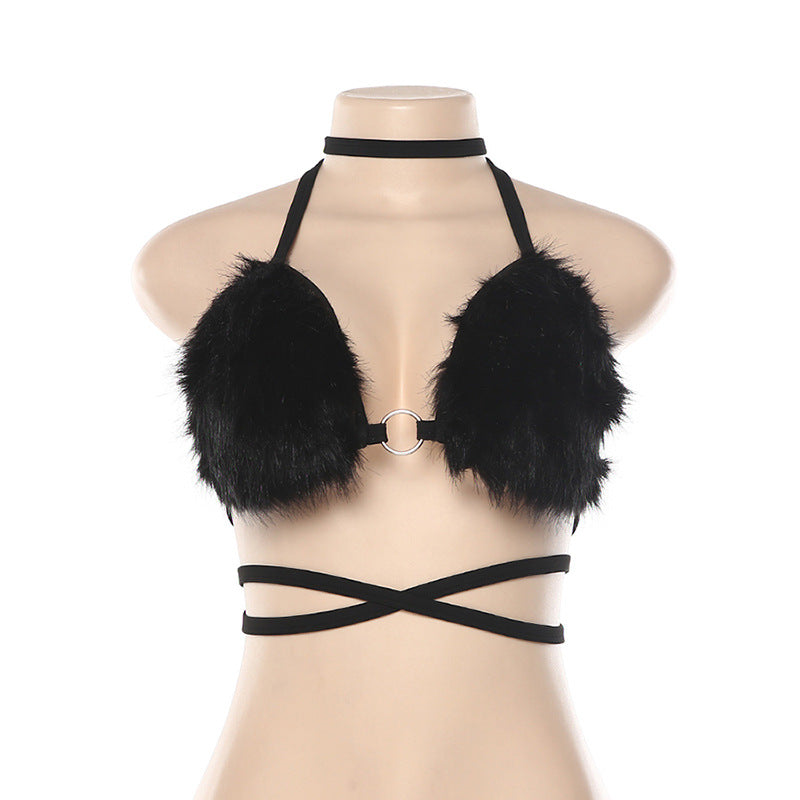 Women's Solid Color Plus Velvet Base Tube Top