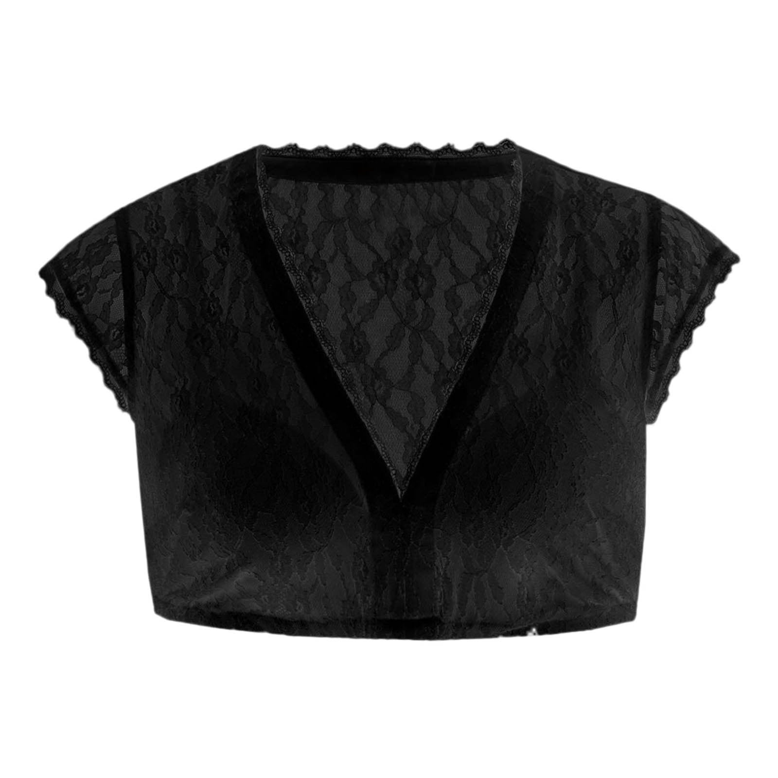 Women's Elegant Classical Top Regular Base Lace Stitching Small Shirt