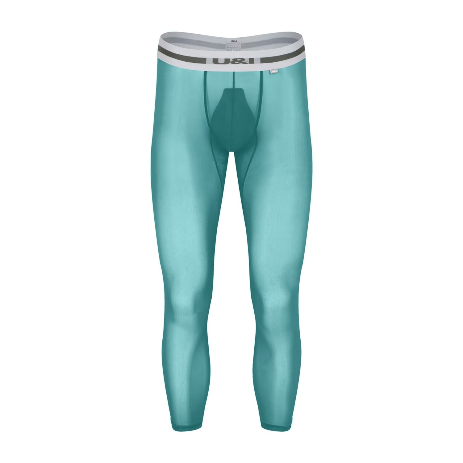 Men's Base Layer Pants Ultra-thin Smooth Transparent Fitness Leggings