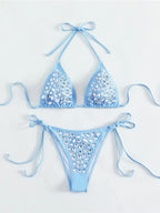 Rhinestone Crystal Ornament Swimsuit Female Sexy Swimsuit