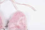 Women's Solid Color Plus Velvet Base Tube Top
