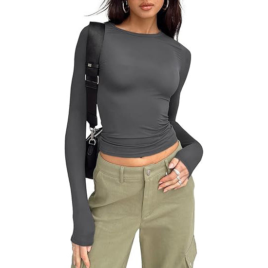 Women's Base-layer Round-neck Long-sleeve Top