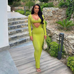 Knitted Beach Bikini Swimsuit Blouse Sun-protective Clothing