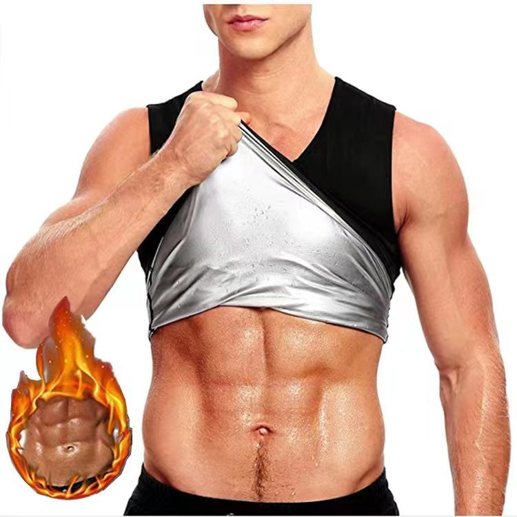 Men's Sports Fitness Shapewear Violently Sweat Belly Contracting Vest